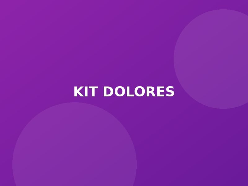 Kit Tratamiento de Dolores